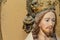 Christ sculpture head close up