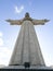 Christ statue on the hill of Lisbon Almada called Cristo Rei