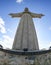 Christ statue on the hill of Lisbon Almada called Cristo Rei