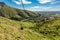 Christchurch Gondola and the Lyttelton port from Port Hills in New Zealand