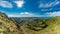 Christchurch Gondola and the Lyttelton port from Port Hills in New Zealand