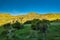 Christchurch Gondola and the Lyttelton port from Port Hills in New Zealand