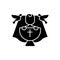 Christening black glyph icon