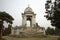 Christian altar with dome in the monumental cemetery of Cremona