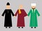 Christian, Buddhist, Muslim clergy