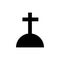 christian cemetery icon vector illustration design template