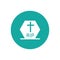 christian cemetery icon vector illustration design template