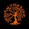 Christian church logo. Tree of eternal life.