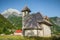 Christian Church in the village of Theth in Prokletije Mountains, Albania.