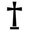 Christian cross, christianity  Isolated Vector icon which can easily modify or edit