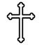 Christian cross, christianity Isolated Vector icon which can easily modify or edit