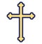 Christian cross, christianity Isolated Vector icon which can easily modify or edit Christian cross, christianity Isolated Vector