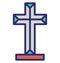 Christian cross, christianity Isolated Vector icon which can easily modify or edit Christian cross, christianity Isolated Vector