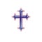 Christian Cross emblem. Heraldic Coat of Arms decorative logo is