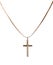 The Christian cross and gold chain
