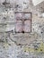 Christian Cross on Marble Plaque, Rome, Italy