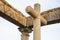 Christian Cross in the monument of the Four Posts, Avila, Spain