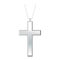 Christian Cross and Silver Chain Necklace