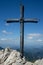 Christian cross on the top of the hill, Velky Rozsutec, mala Fatra, Slovakia