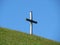 Christian crucifix on the hills and lookouts at the top of the alpine pasture hill Hinderberg BÃ¼elhÃ¶chi, Schwarzenberg LU