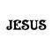 Christian faith, Jesus name text design