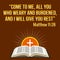 Christian motivational quote. Bible verse. Cross and shining sun