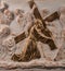 Christian plaster relief bronze picture
