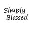 Christian Quote for print - Simply Blessed