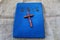 Christian religion, concept. Handmade wood Christian Ð¡ross symbol of Christianity and vintage Holy Bible