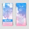 Christian religious design for Easter celebration. Narrow vertical banners