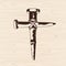 Christian symbols. The cross of nails.