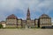 Christianborg palace front view in Copenhagen, Denmark. Copenhagen palace. Copenhagen castle. Main historical palace in