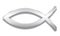 Christianity Fish Symbol Ichthus Silver