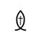 Christianity Ichthys sign icon. Element of religion sign icon for mobile concept and web apps. Detailed Christianity Ichthys icon