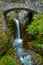 Christine Falls Pours into Pool Below Bridge