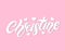 Christine. Woman`s name. Hand drawn lettering