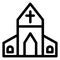 Christion building, Abbey Isolated Vector icon which can easily modify or edit