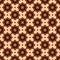 Christmas abstract pattern. Vector seamless pattern with chocolate cookies and snowflakes on a beige background