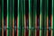 Christmas Abstract: Vertical Streaks of Red and Green Light Forming a Holiday Background