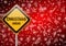 Christmas ahead traffic sign