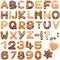 Christmas Alphabet Gingerbread Cookies Letters Font