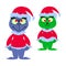 A Christmas angry persons of evil icons