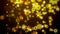 Christmas animation background gold theme with snowflakes falling in stylish and elegant theme, looped
