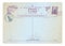 Christmas antique postcard, vintage mail stamp