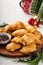 Christmas appetizers, fig jam filled crescent rolls