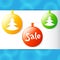 Christmas applique round sale labels