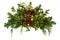 Christmas Arrangement with Pine Cones Isolated