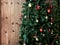 Christmas background with beautiful ornament hanging object