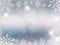 Christmas background, Bokeh snowflakes , gray background, red ball, Christmas tree background