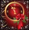 Christmas background with chimes